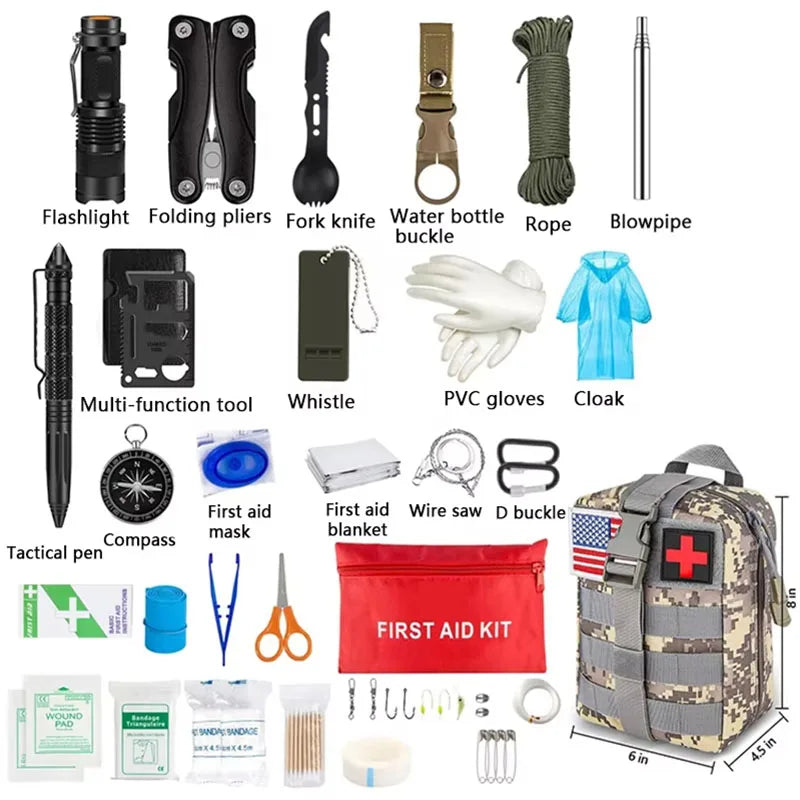 Survival First Aid Kit Full Set