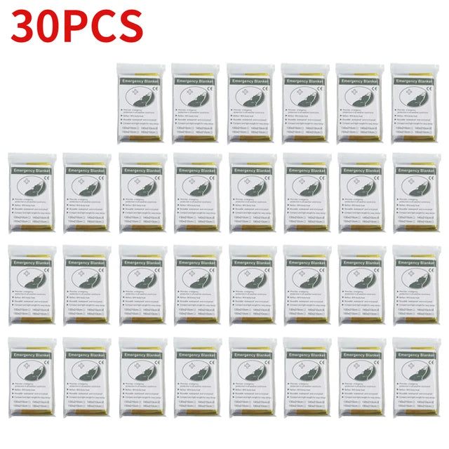 Outdoor Waterproof Survival Thermal Blanket (5-30 Pc)