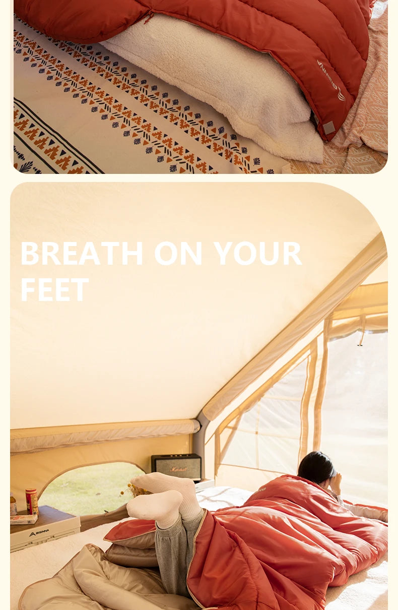 BISINNA Large Lightweight 3-Season Sleeping Bag
