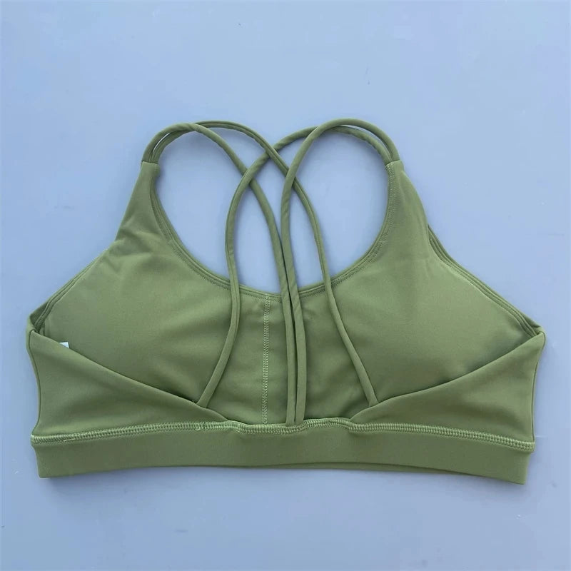 Women’s Solid Color High-Strength Sports Bra