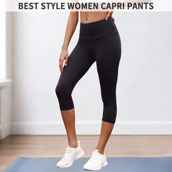 Women’s High-Waisted Capri Workout Leggings