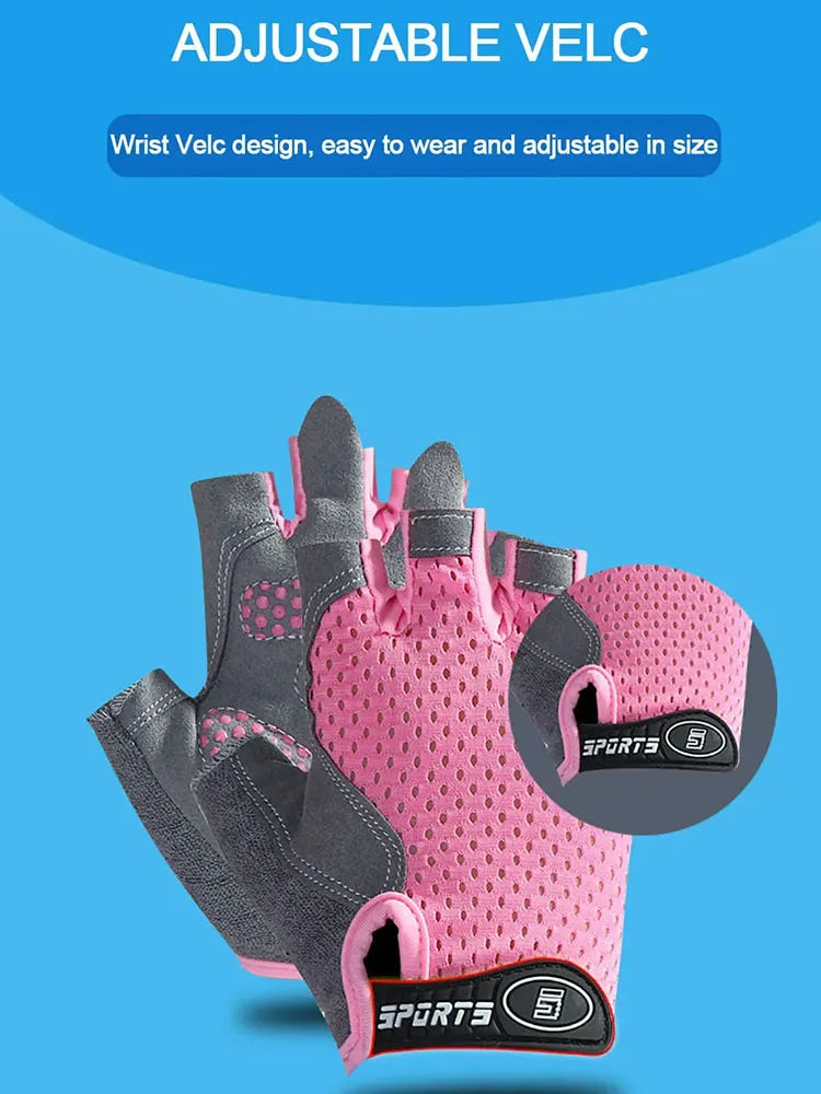Kids Half Finger Cycling Gloves