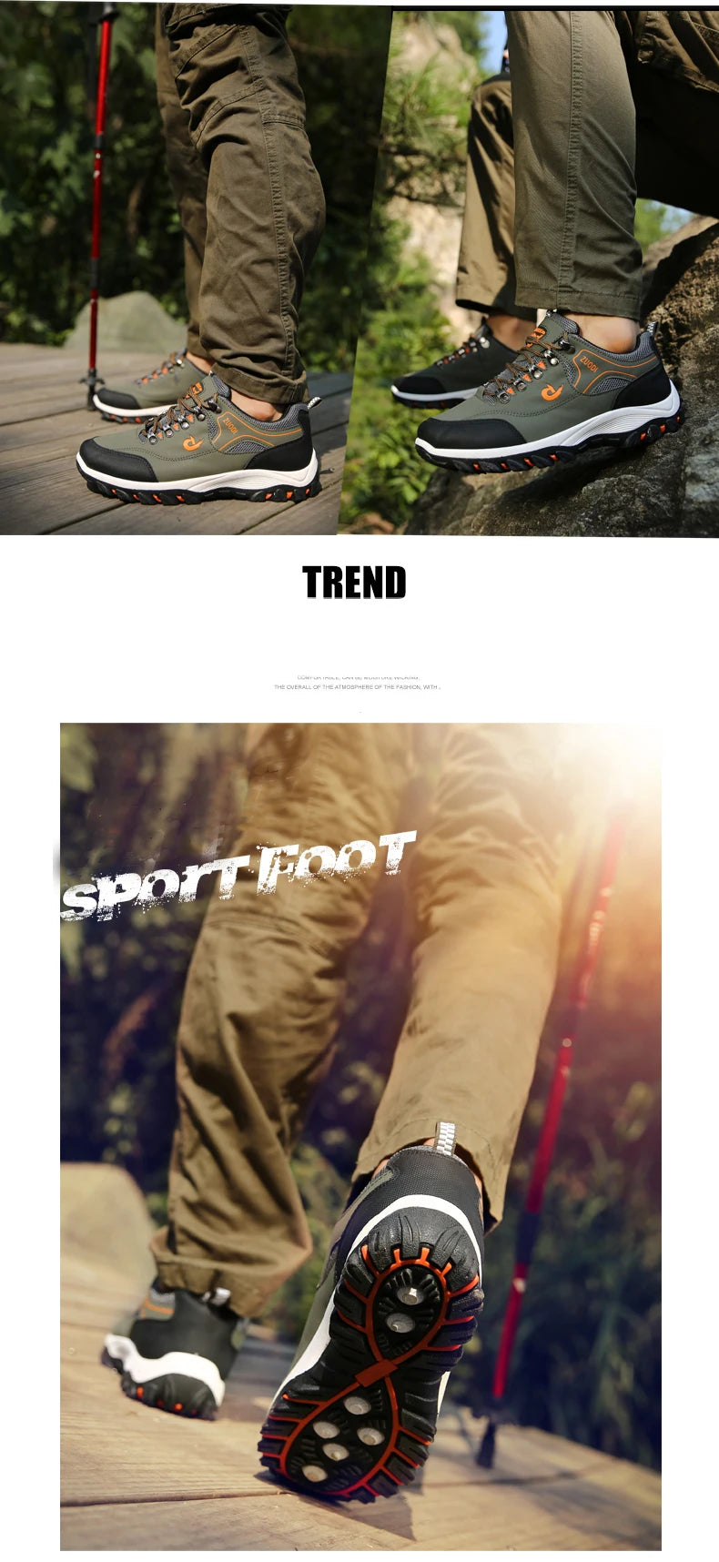 Men’s Waterproof Leather Hiking & Tactical Shoes