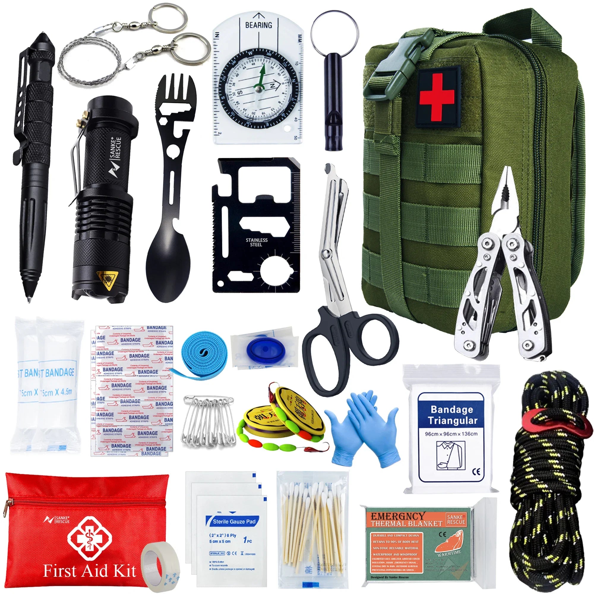 Tactical Car First Aid & Survival Kit