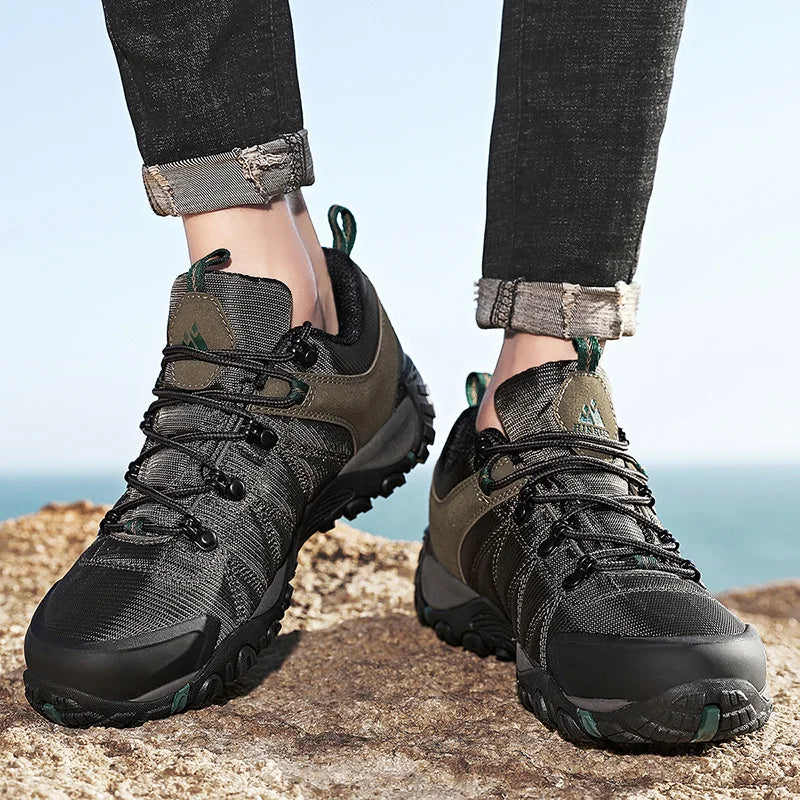 HIKEUP Men’s Non-Slip Breathable Hiking Shoes