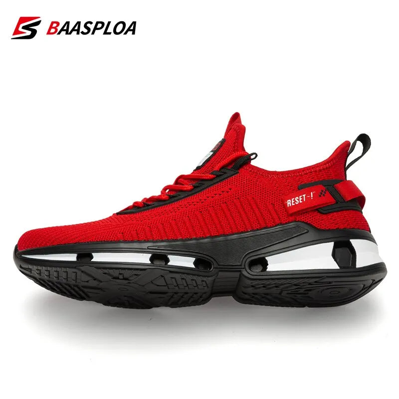 Baasploa Men's Breathable Knit Walking Sneakers