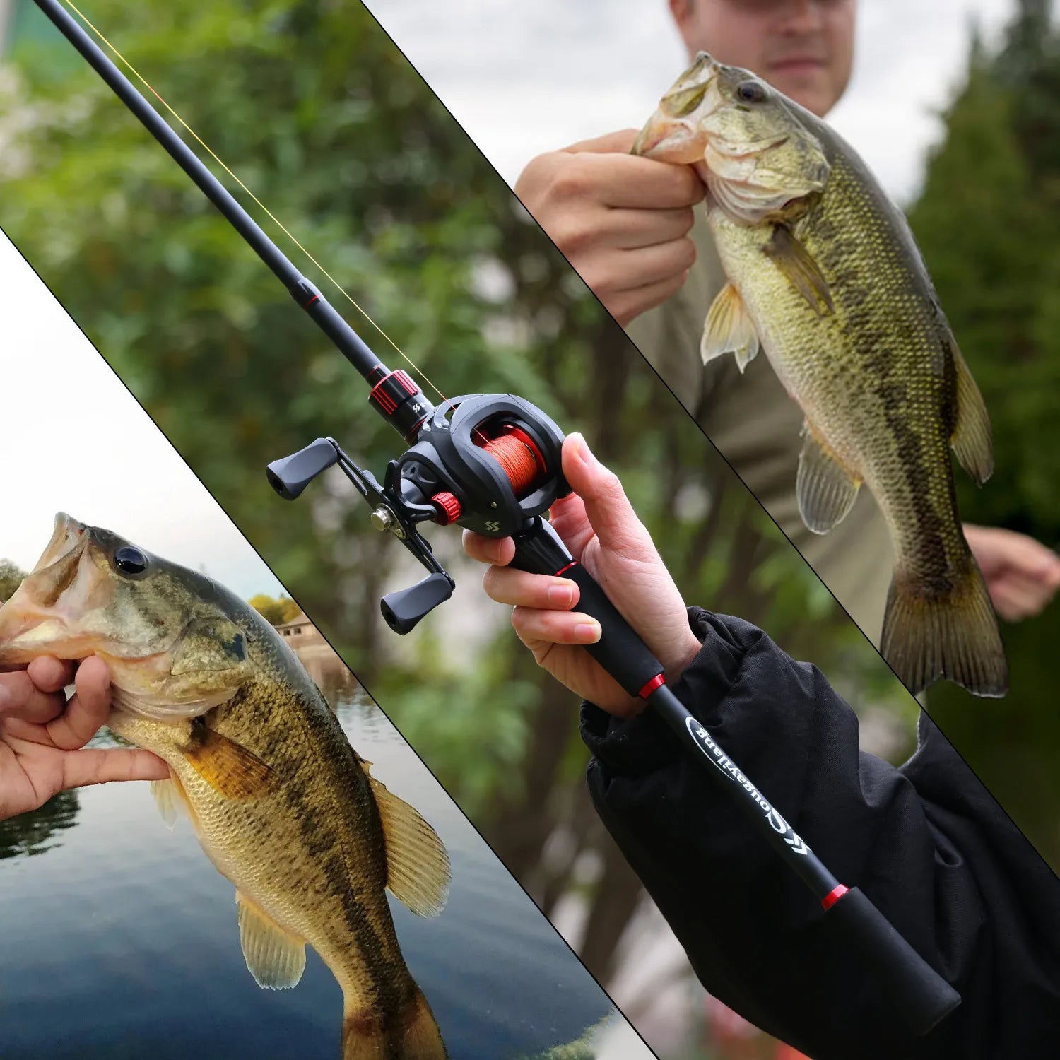 Sougayilang Fishing Rod Reel Combo