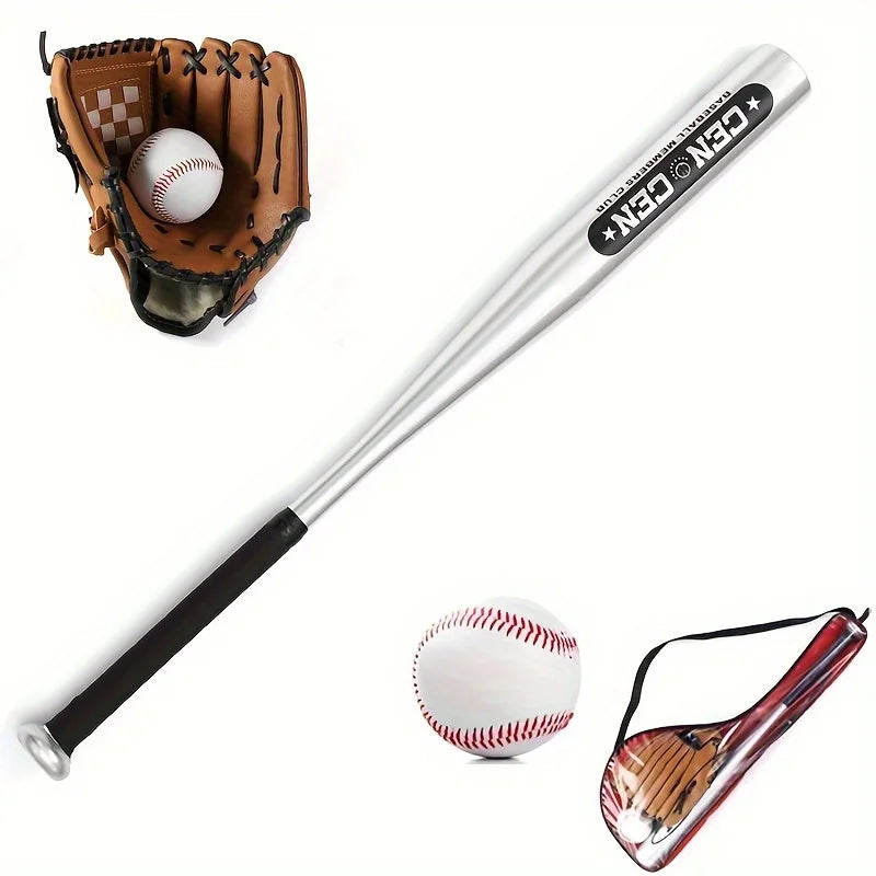 Baseball Starter Kit – 63.5cm Aluminum Alloy Bat