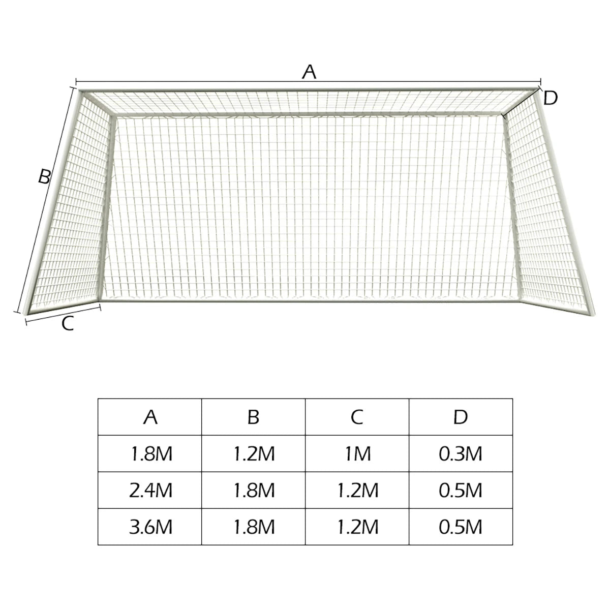 Full Size Football Net for Soccer Goal Post