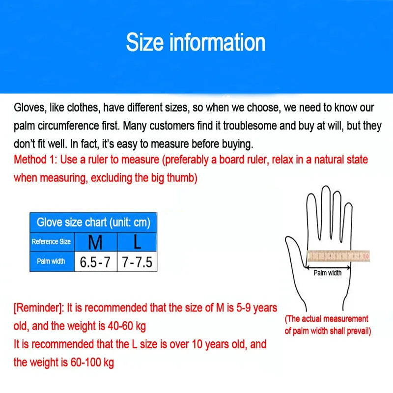 Kids Half Finger Cycling Gloves