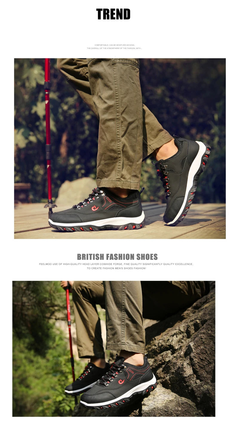 Men’s Waterproof Leather Hiking & Tactical Shoes