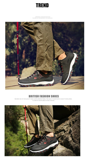 Men’s Waterproof Leather Hiking & Tactical Shoes