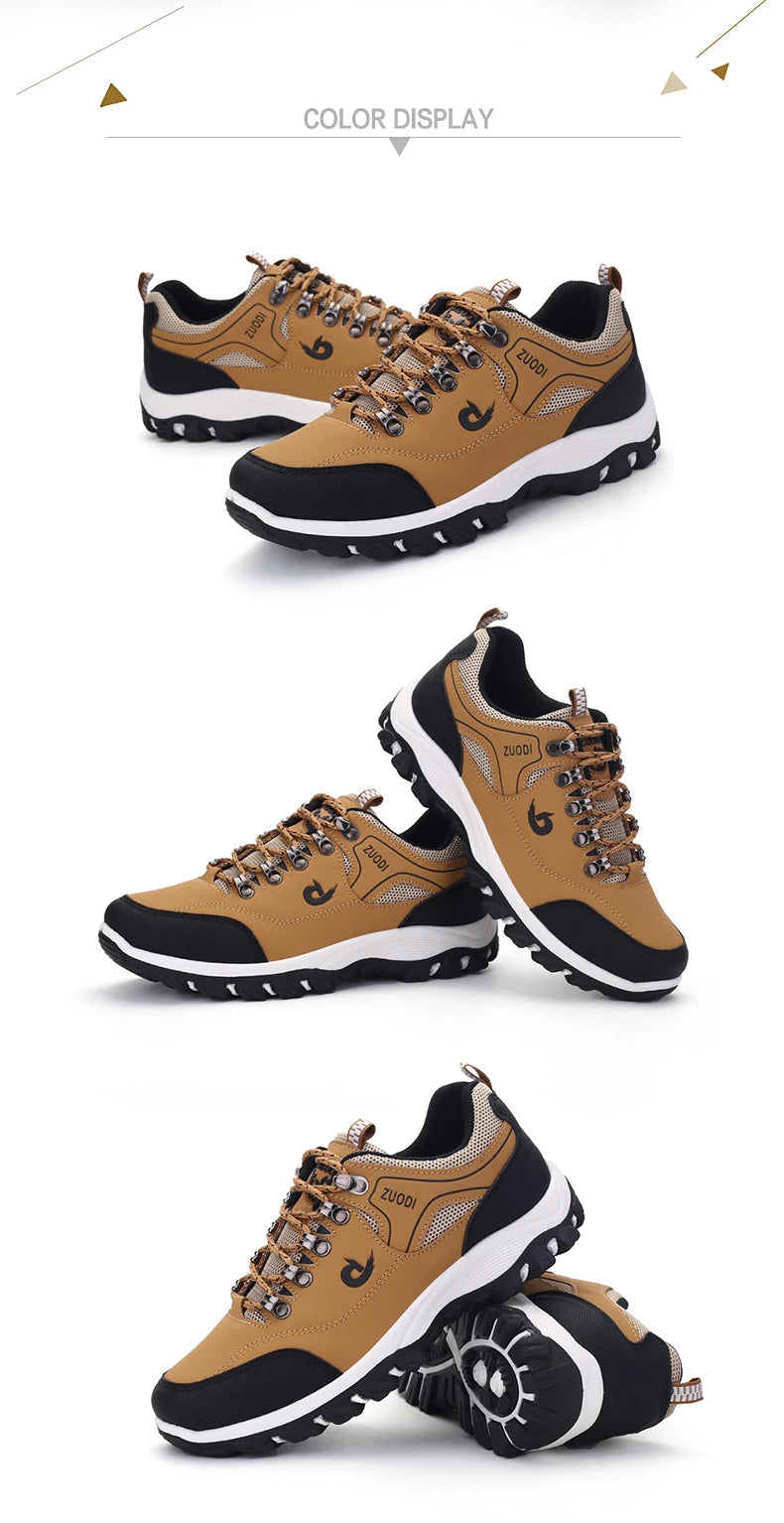 Men’s Waterproof Leather Hiking & Tactical Shoes