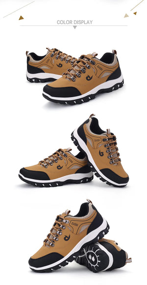 Men’s Waterproof Leather Hiking & Tactical Shoes
