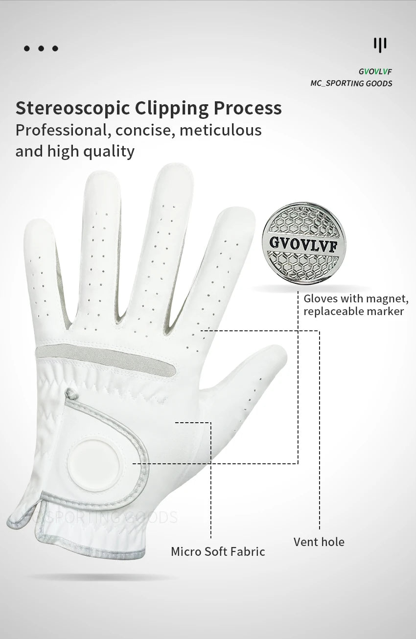 1pc Men’s Golf Glove – Micro Soft Fabric