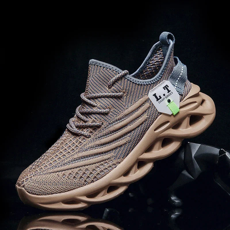 YRZL Men's Breathable Mesh Running Sneakers