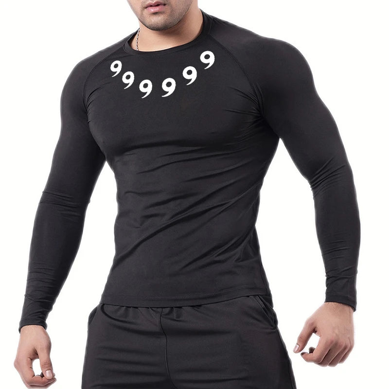 Men’s Printed Compression Workout Shirt