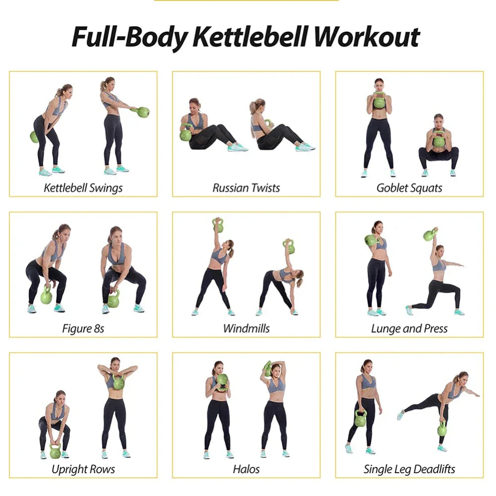5LB Vinyl Coated Kettlebell – Strength Training for Women
