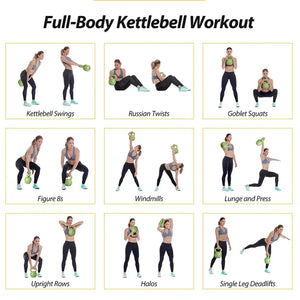 5LB Vinyl Coated Kettlebell – Strength Training for Women