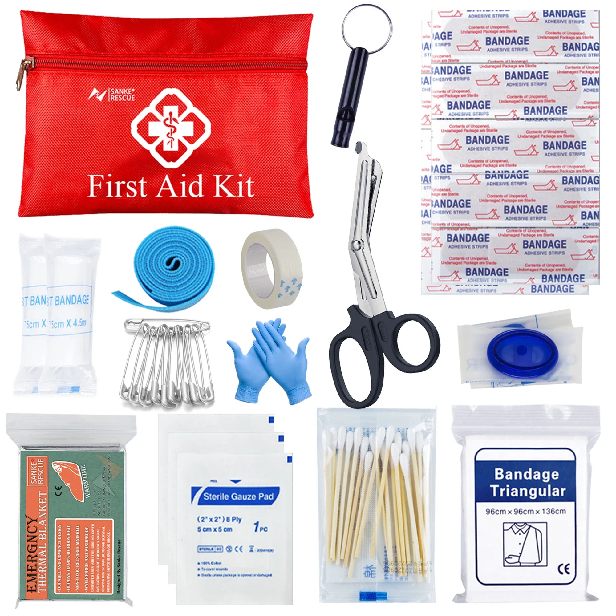 Tactical Car First Aid & Survival Kit