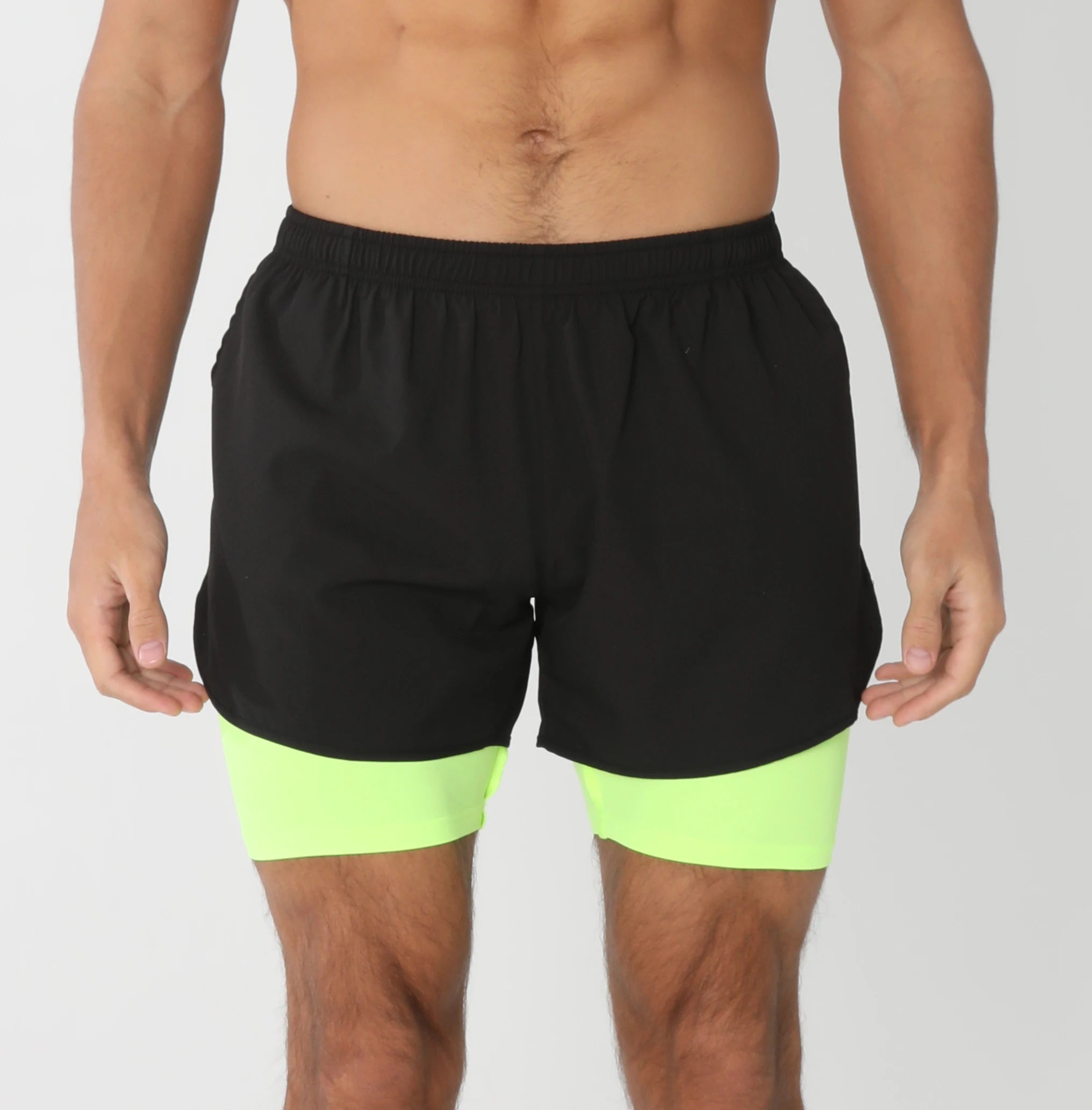 Men’s Quick-Dry Gym Running Shorts with Liner