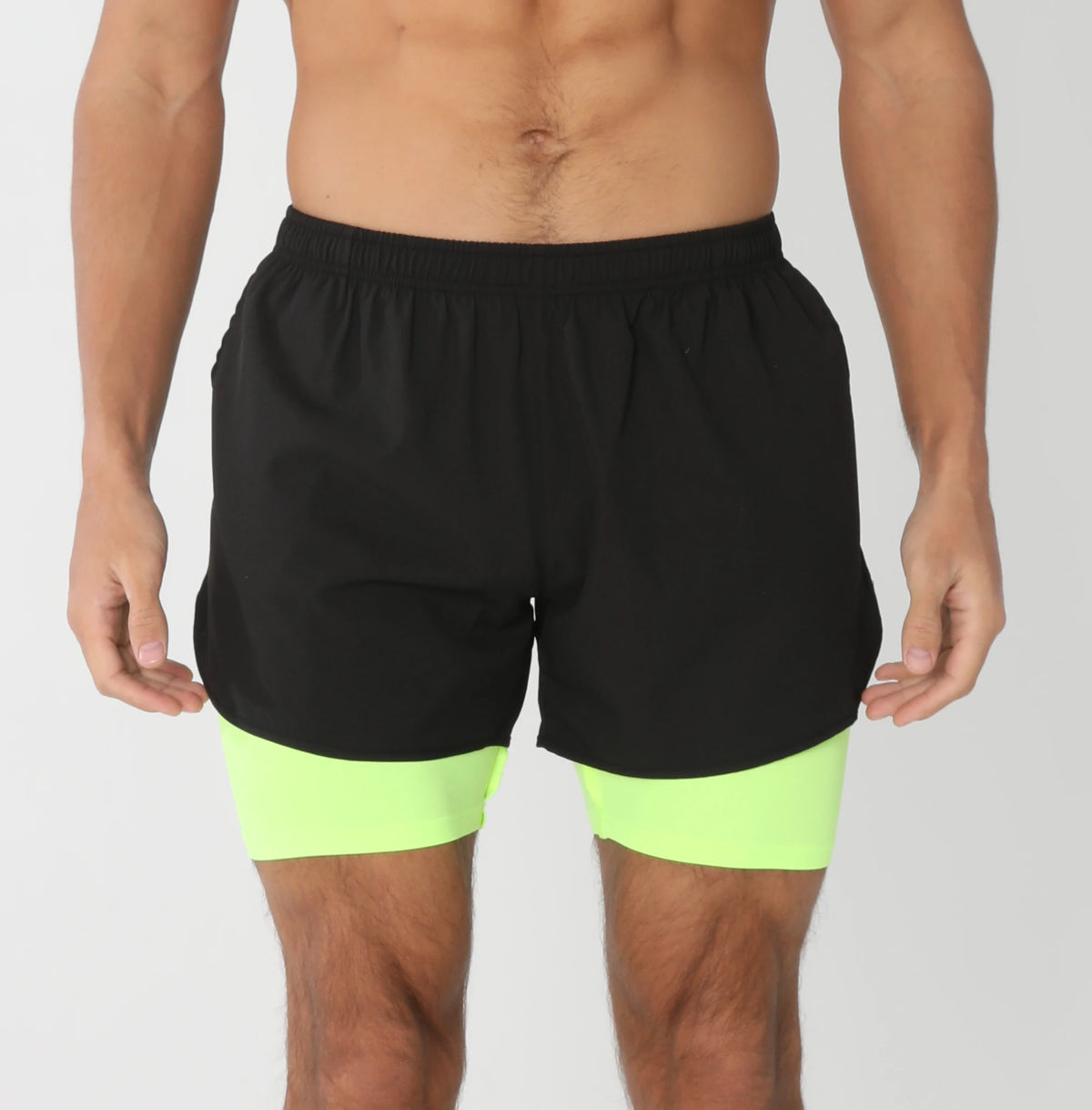 Men’s Quick-Dry Gym Running Shorts with Liner