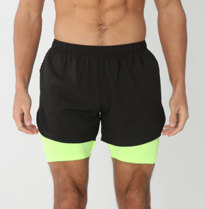 Men’s Quick-Dry Gym Running Shorts with Liner