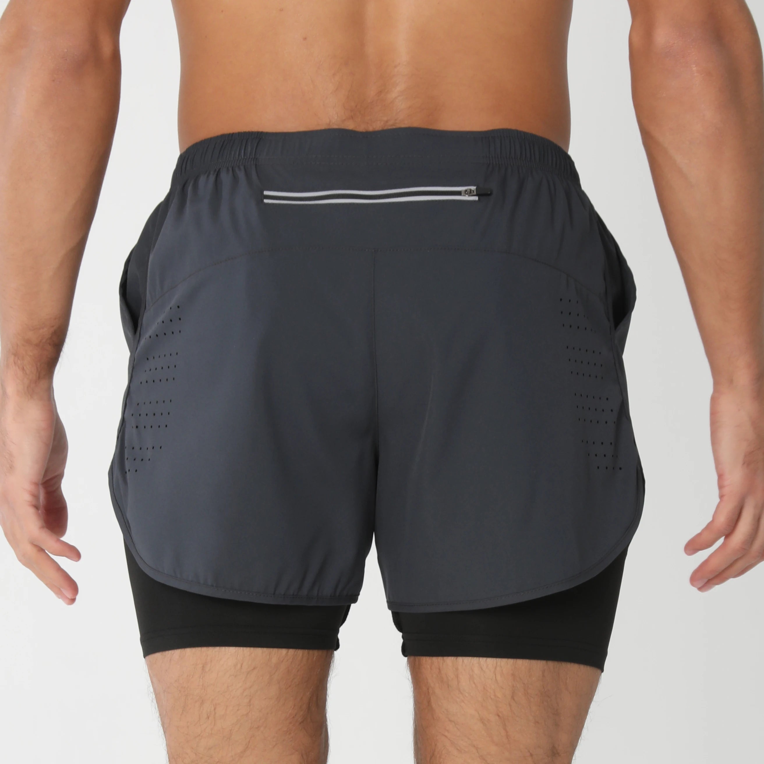Men’s Quick-Dry Gym Running Shorts with Liner