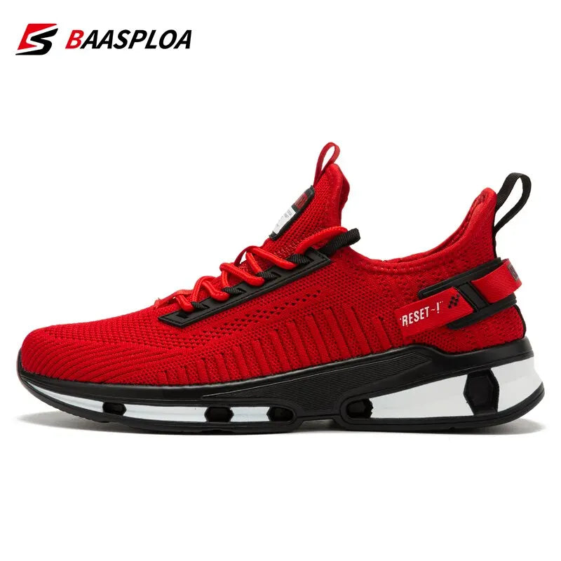 Baasploa Men's Breathable Knit Walking Sneakers
