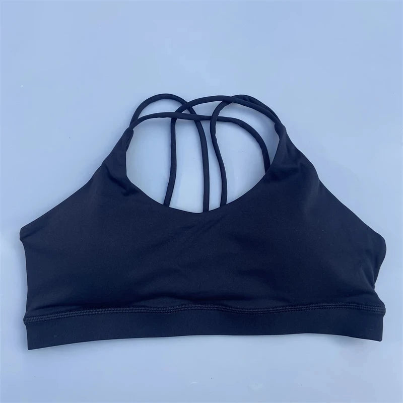 Women’s Solid Color High-Strength Sports Bra