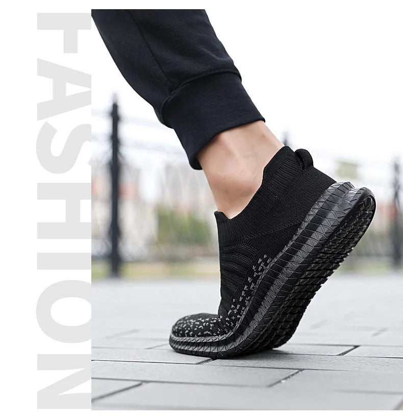 Men's Breathable Slip-On Running Sneakers