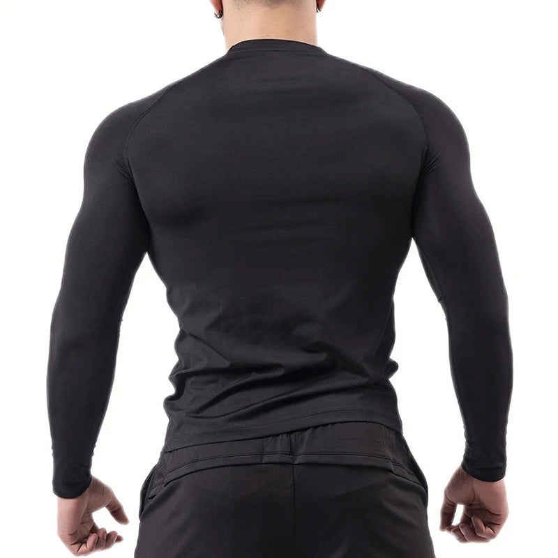Men’s Printed Compression Workout Shirt