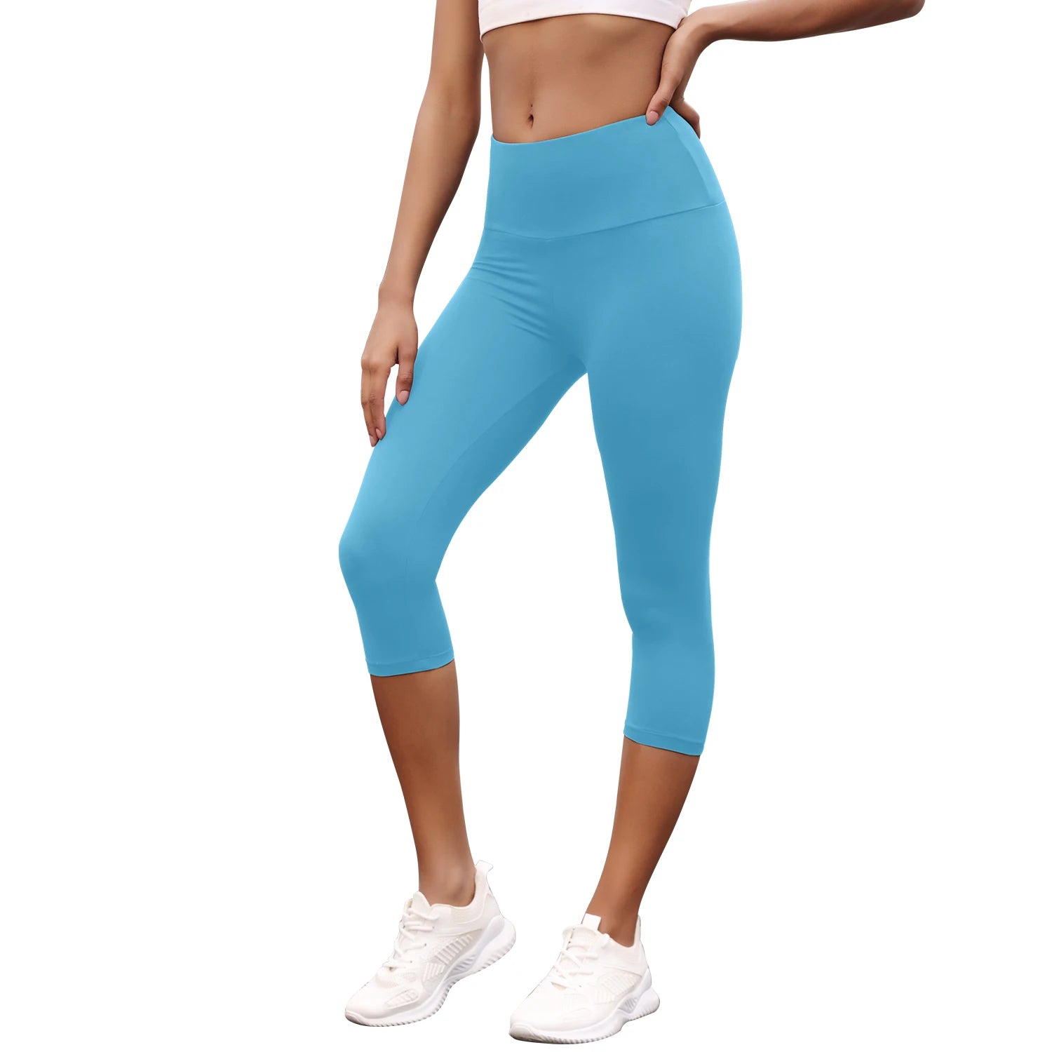 Women’s High-Waisted Capri Workout Leggings