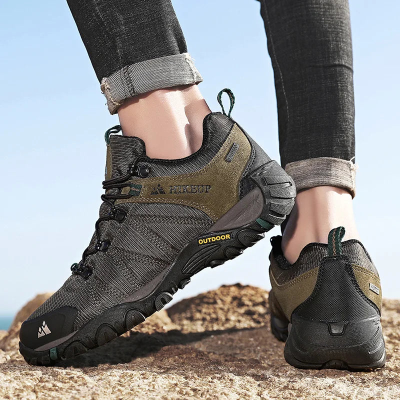 HIKEUP Men’s Non-Slip Breathable Hiking Shoes