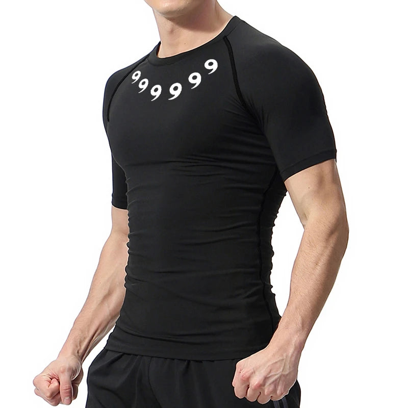 Men’s Printed Compression Workout Shirt