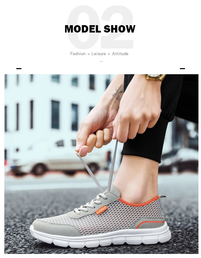 Men’s Lightweight Summer Mesh Running Sneakers