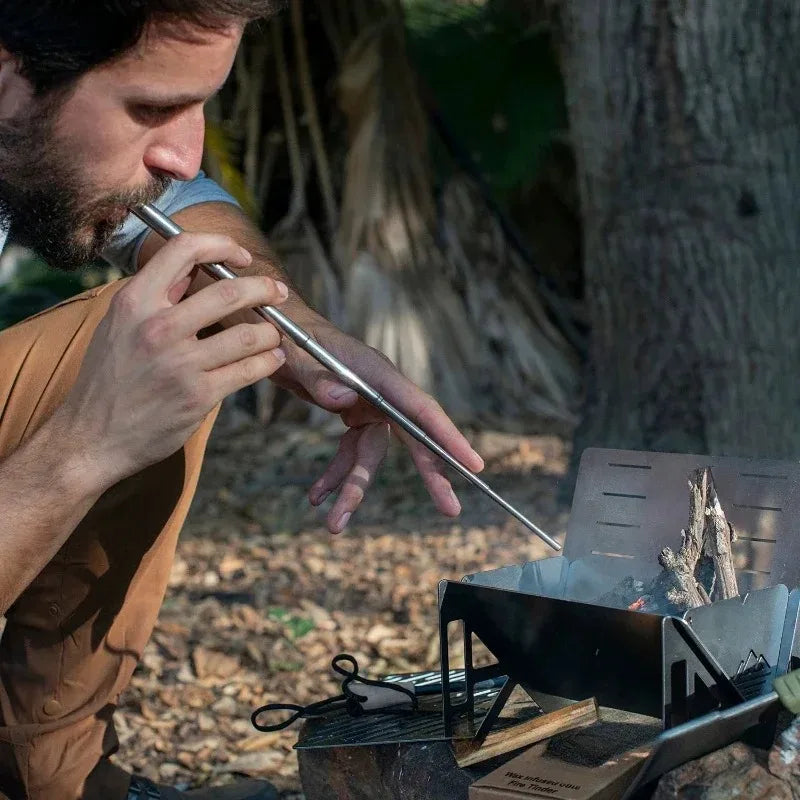 Portable Camping Fire Blow Tube