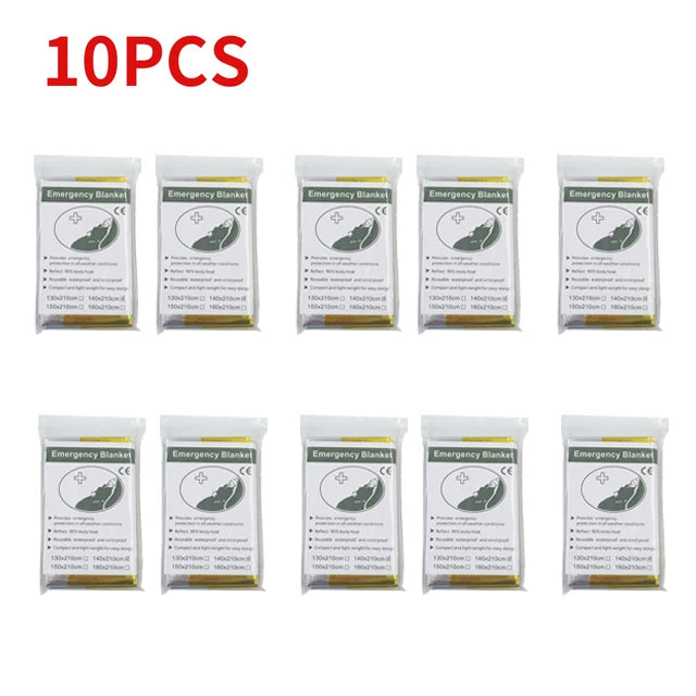 Outdoor Waterproof Survival Thermal Blanket (5-30 Pc)