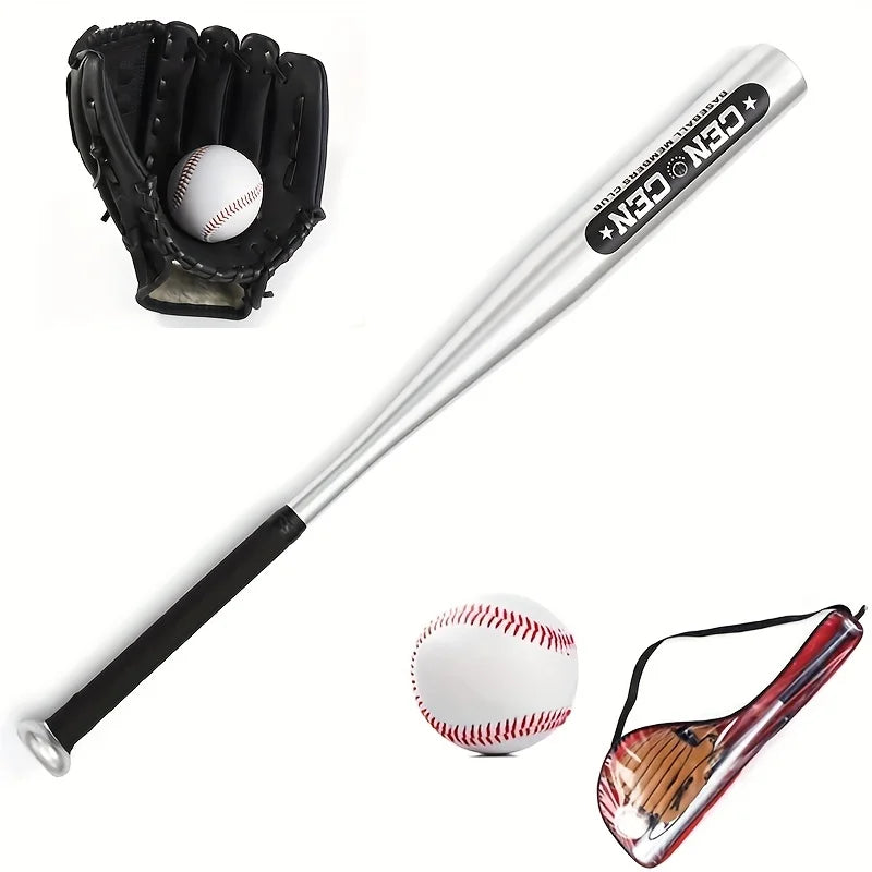Baseball Starter Kit – 63.5cm Aluminum Alloy Bat