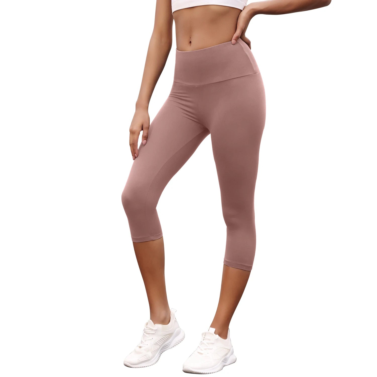 Women’s High-Waisted Capri Workout Leggings