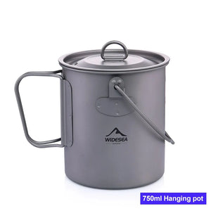 Widesea Titanium Camping Cookware Set