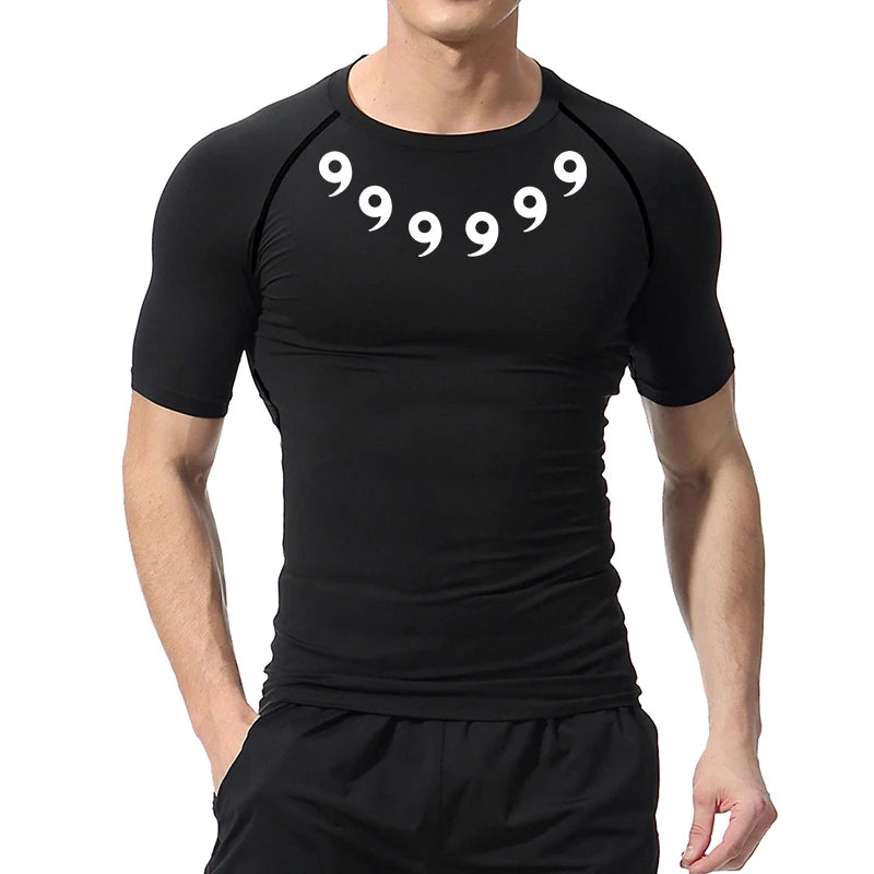 Men’s Printed Compression Workout Shirt