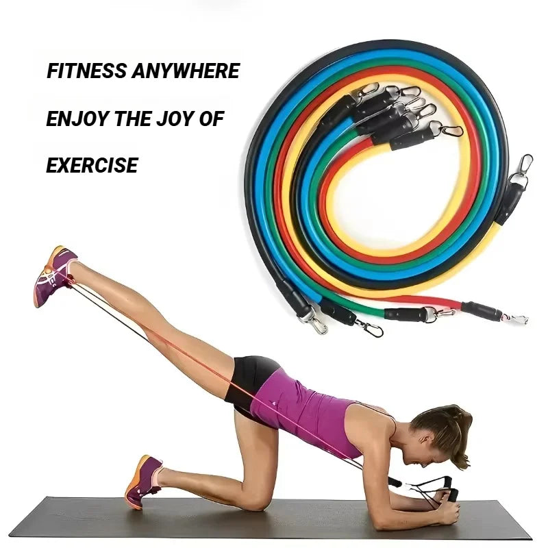 11pcs/Set Pull Rope Resistance Bands