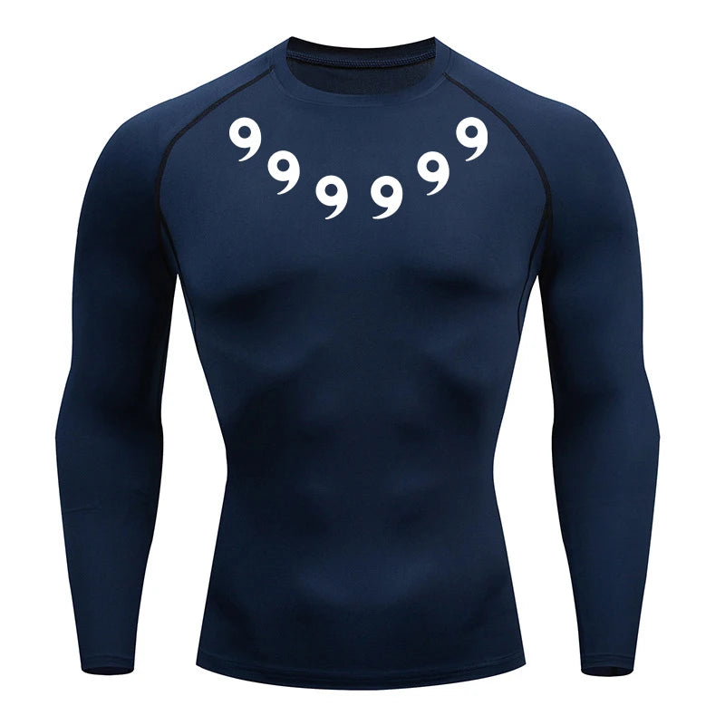 Men’s Printed Compression Workout Shirt