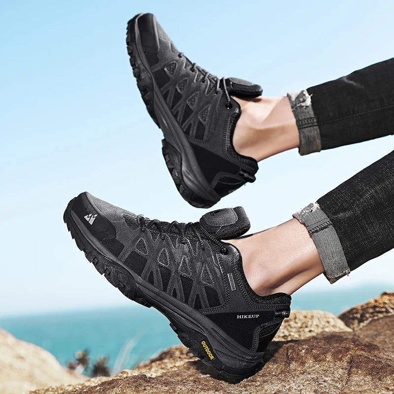 HIKEUP Men’s Breathable Hiking Shoes