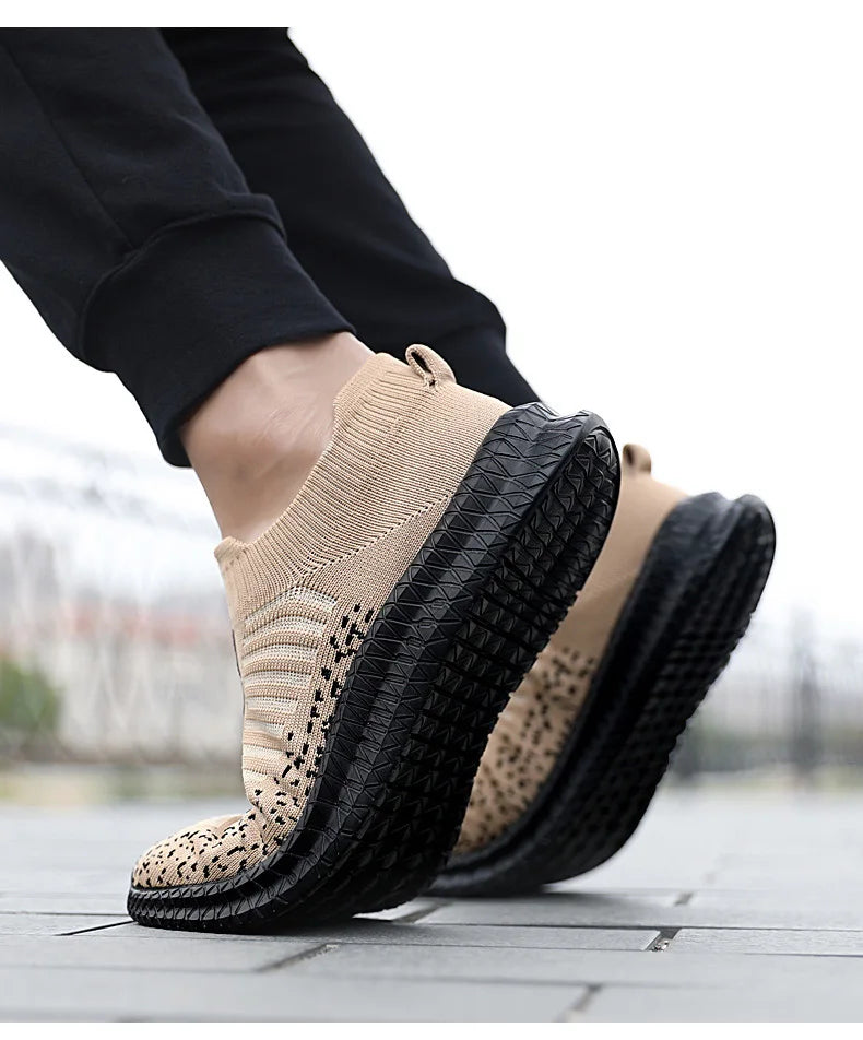 Men's Breathable Slip-On Running Sneakers