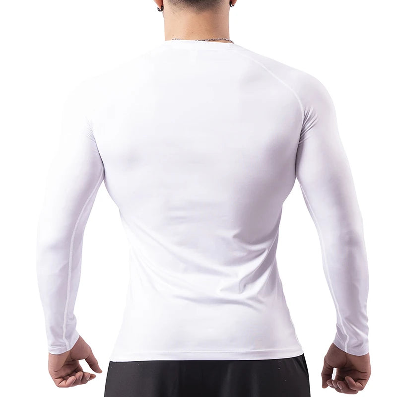 Men’s Printed Compression Workout Shirt