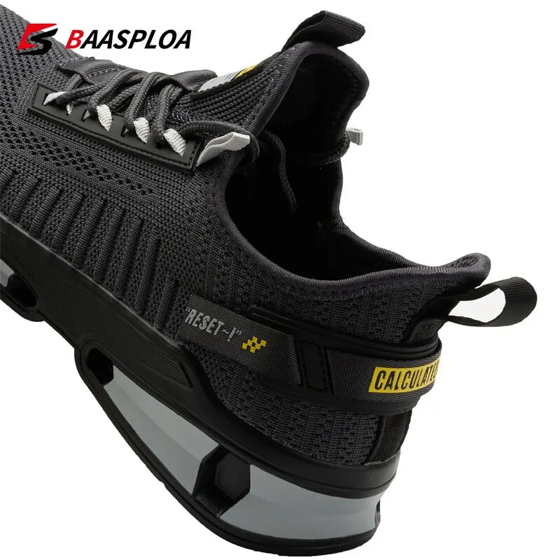 Baasploa Men's Breathable Knit Walking Sneakers