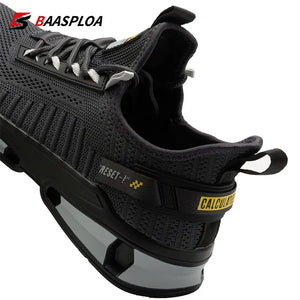 Baasploa Men's Breathable Knit Walking Sneakers