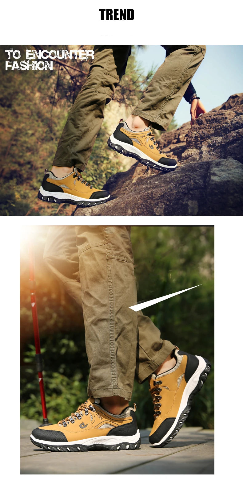 Men’s Waterproof Leather Hiking & Tactical Shoes